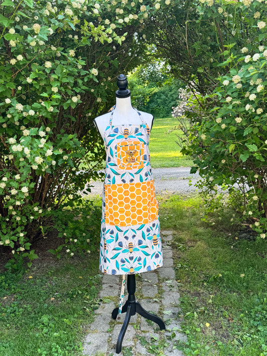Kitchen Apron 100% cotton lined with soft microfiber