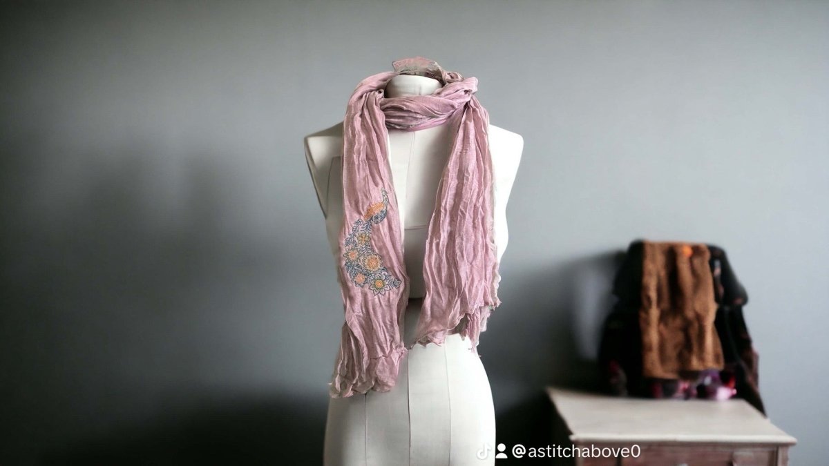 Mix and Match Scarf - A Stitch Above Embroidery